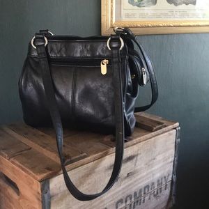 Vintage Black Worthington Bag - Lots of pockets!